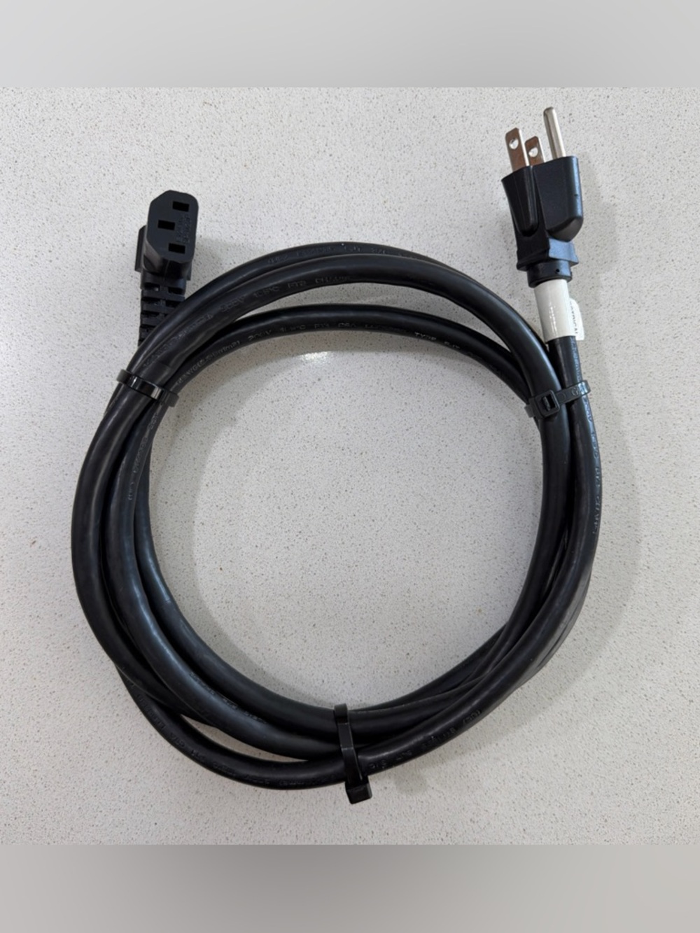 AC Power Cord Male Is 3 Prong Nema 5-15P And Female IEC C13 Rated 125v 15a.